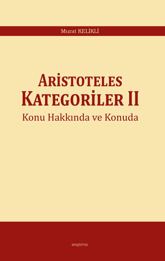 Aristoteles Kategoriler II -206